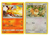 Pokemon Evolution Card Set - Promo Eevee & Flareon - 2 Card lot - Sun Moon Let's Play Eevee! Theme Deck Exclusive SM186