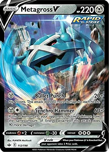 Metagross V - 112/198 - Ultra Rare - Chilling Reign - NM/M