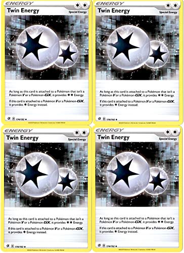 Pokemon Special Energy Card Set -Twin Energy 174/192 - Rebel Clash - x4 Energy Card Lot