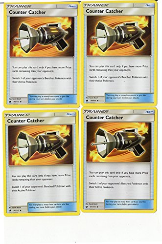 Counter Catcher 91/111 - Sun Moon Crimson Invasion - Trainer Card Set - x4 Card LOT (PLAYSET)