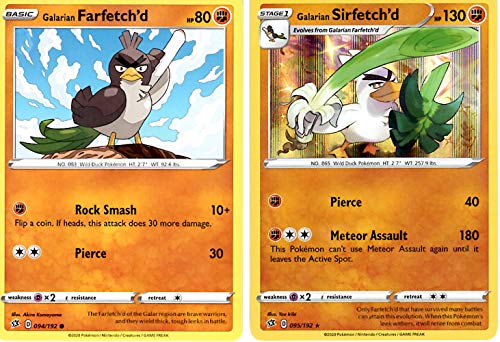 Galarian Sirfetch'd Pokemon Evolution Card Set - Galarian Farfetch'd - –  Dan123yal Toys+