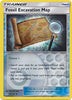 Fossil Excavation Map - 107/131 - Uncommon - Reverse Holo - Forbidden Light