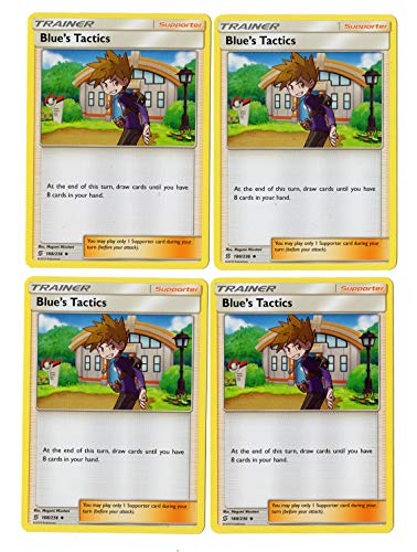 Trainer Card Set - Blue's Tactics - 188/236 - Sun Moon Unified Minds - Supporter Card Lot