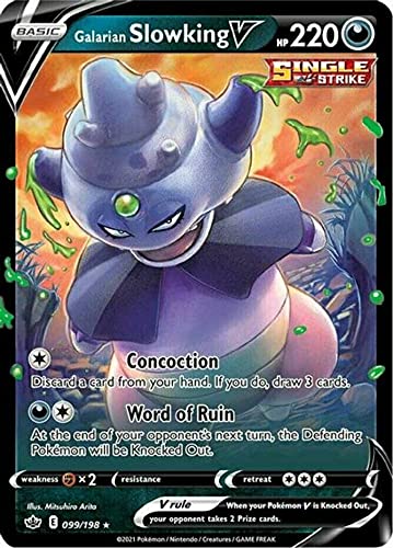 Galarian Slowking V - 099/198 - Ultra Rare - Chilling Reign - NM/M