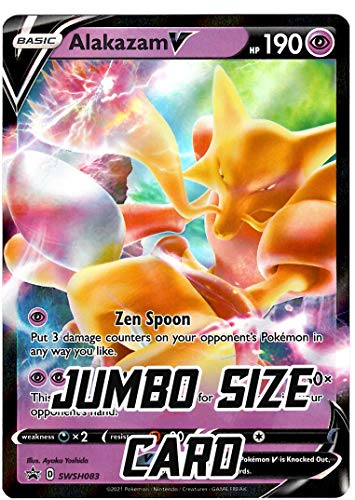 Pokemon Alakazam V - Jumbo Card - SWSH083 - Holo Foil