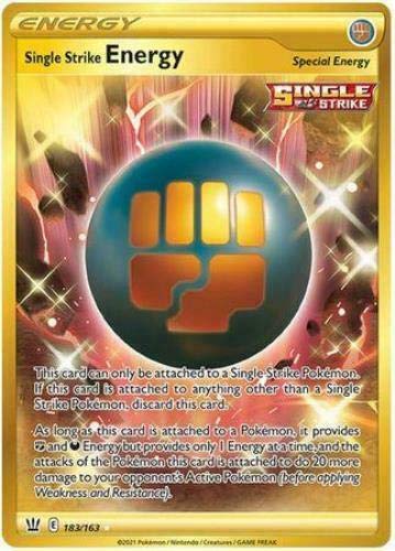 Single Strike Energy - 183/163 - Secret Rare - Battle Styles - NM/M