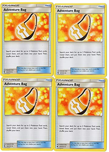 Pokemon Trainer Set - Adventure Bag 167/214 - Sun Moon Lost Thunder - 4 Card LOT