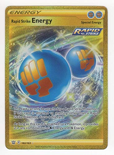 Rapid Strike Energy - 182/163 - Secret Rare - Battle Styles - NM/M