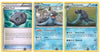 Pokemon Carracosta, Tirtouga and Cover Fossil - Rare Card Evolution Set (Plasma Blast #27, #28 and #79)