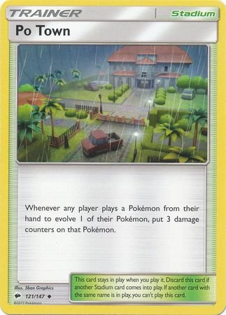 Po Town - 121/147 - Uncommon - Sun & Moon: Burning Shadows