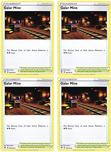 Pokemon - Galar Mine - Rebel Clash x4 Card Playset - 160/192 Uncommon