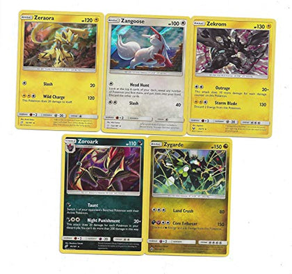 Holo Zs Pokemon Card Set of 5 Holo Cards Starting with The Letter z