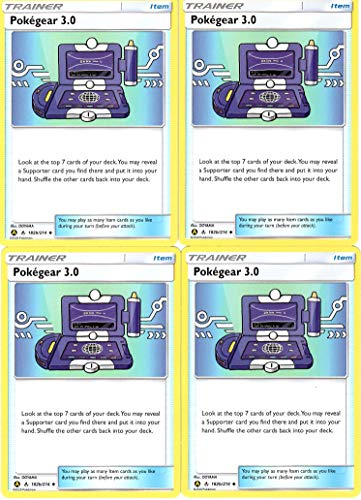 Pokemon Trainer Card Set - Pokegear 3.0 - Unbroken Bond - 182b/214 Trainer's Toolkit Exclusive (Alternate Art) - 4 Card Lot -
