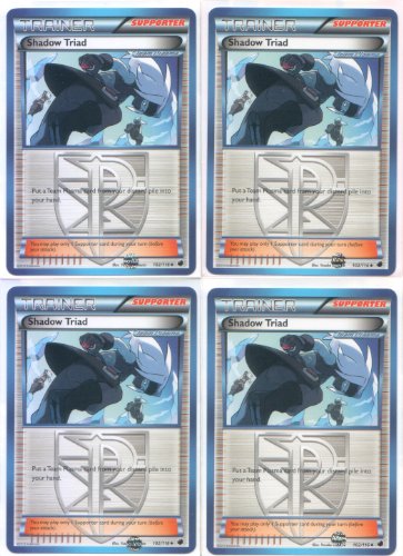 Pokemon x4 Shadow Triad (Plasma Freeze #102/116) Card Playset [Trainer-Supporter]