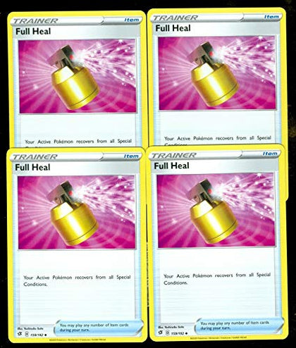 Pokemon - Full Heal - Rebel Clash x4 Card Playset - 159/192 Uncommon