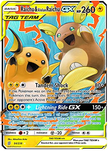 Raichu & Alolan Raichu GX 54/236 SM Unified Minds