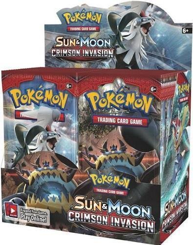 Pokémon TCG Sun & Moon Unbroken Bonds Booster Box + Crimson Invasion Booster Box Pokémon Trading Cards Game Bundle, 1 of Each
