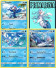 Evolution Set - Primarina Brionne Popplio - 41/149 Sun & Moon Base Set - Rare Card LOT & Sticker