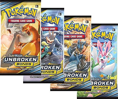 Pokemon - Sun and Moon Unbroken Bonds Booster Packs - Lot of 4