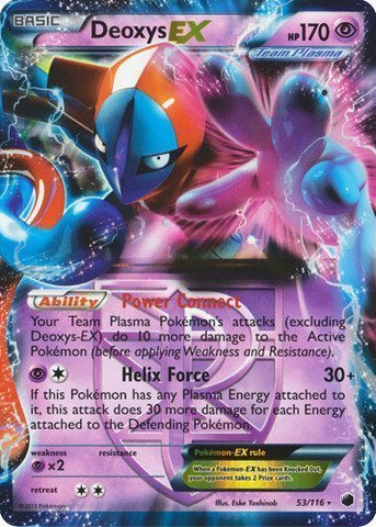 Pokemon - Deoxys-EX (53/116) - Plasma Freeze - Holo USA, Inc USA, Inc.