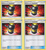 Enhanced Hammer 124/145 - Sun Moon Guardians Rising - Trainer Card Set - x4 Card Lot (Playset)
