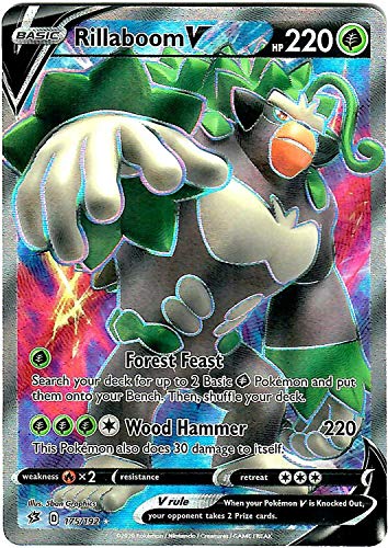 Rillaboom V 175/192 - Ultra Rare - Full Art - Pokemon Sword and Shield Rebel Clash