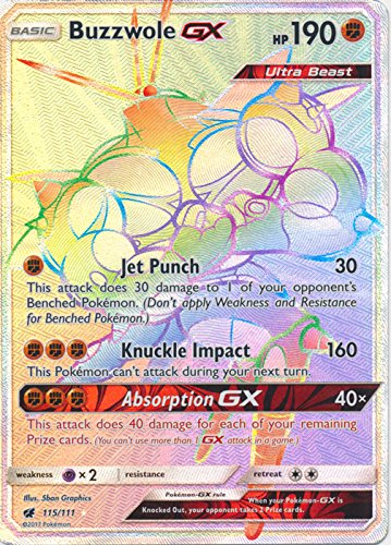 Buzzwole-GX - 115/111 - Secret Rare - Sun & Moon: Crimson Invasion